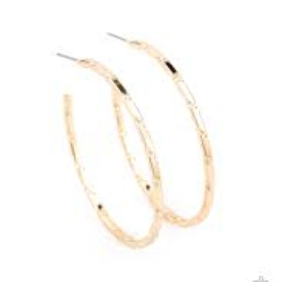 Unregulated - Gold Hoop♥ Earrings - Picture 6 of 6